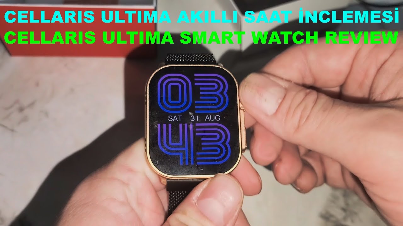 CELLARIS ULTIMA Smart Watch inclemesi