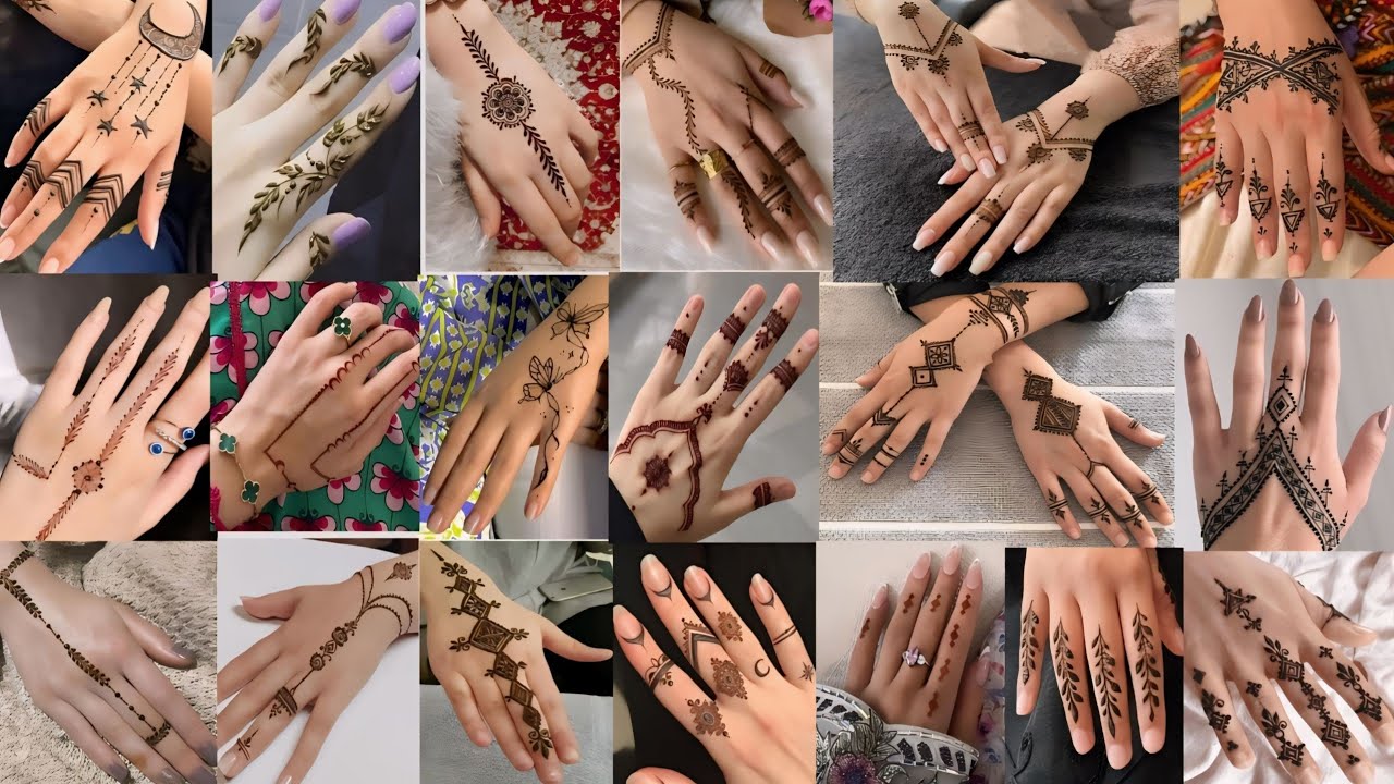 mehndi design 2025 new style simple l mehandi ki design | minimal mehndi design l aesthetic mehndi