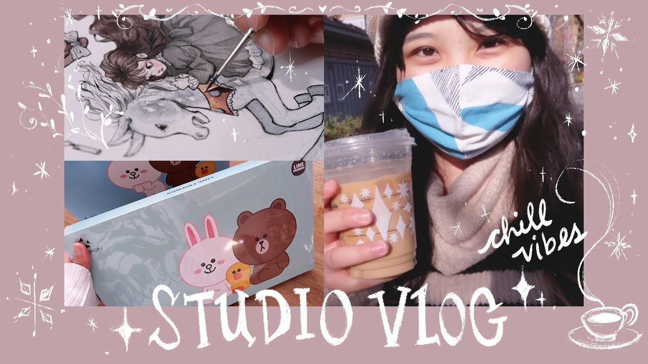 cozy artist vlog ☁️