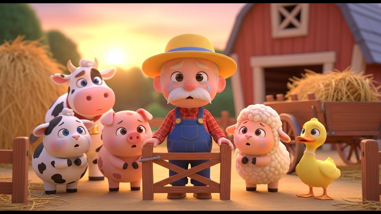Old MacDonald Sells His Animals 😢 Sad & Surprising Farm Rhyme | Emotional Story for Kids