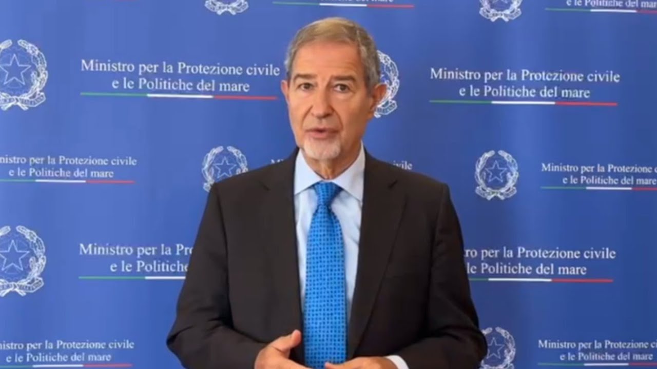 REAS 2025: messaggio del Ministro per la Protezione Civile e le Politiche del mare Nello Musumeci