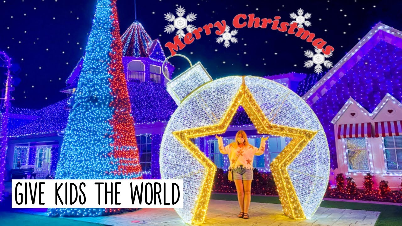 Give Kids The World Village | Night of a Million Lights Event! | Christmas in Florida