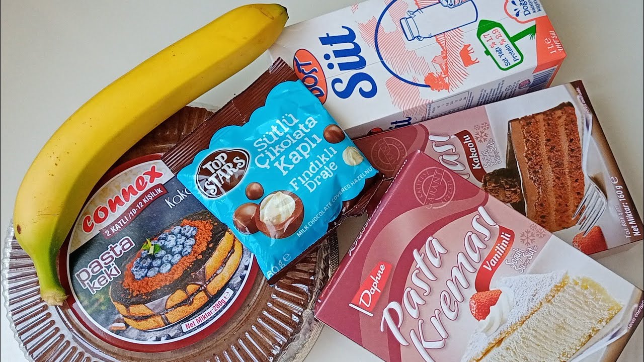 BİM malzemeleriyle 25 TL maliyetli 12 Kişilik Şahane Yaş Pasta 🤩 Kolay Pasta👏 Doğum günü Pastası 🎂✔️
