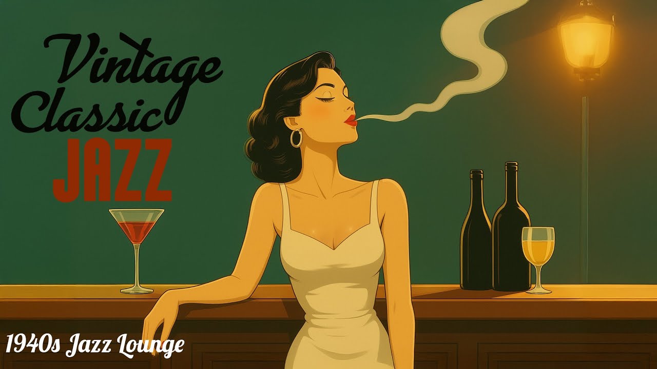 Crimson Lights & Cold Lies | 1940s Jazz Lounge | Moody Vintage Jazz Mix