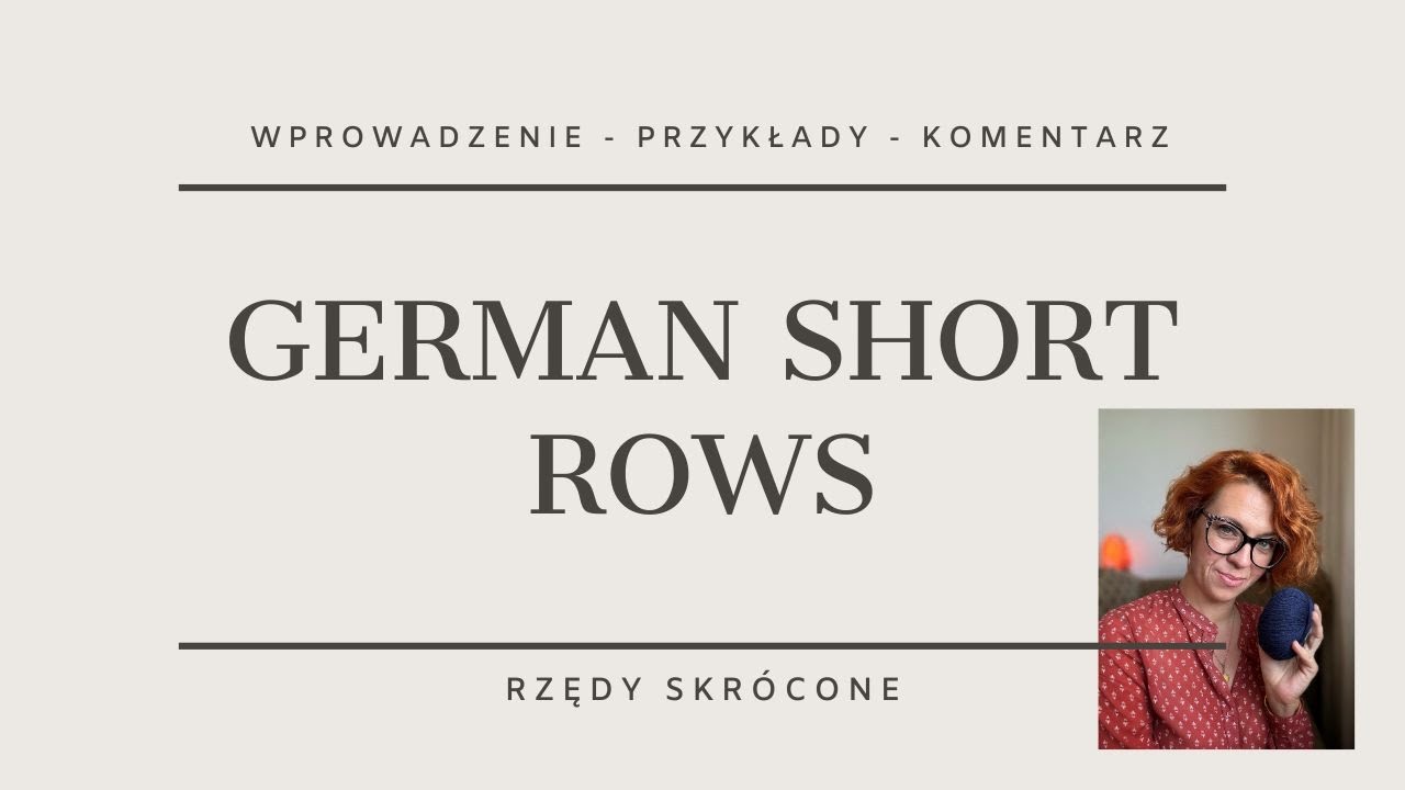 Knitting Vlog 47 Rzędy skrócone - GERMAN SHORT ROWS - wprowadzenie - przykłady - komentarz
