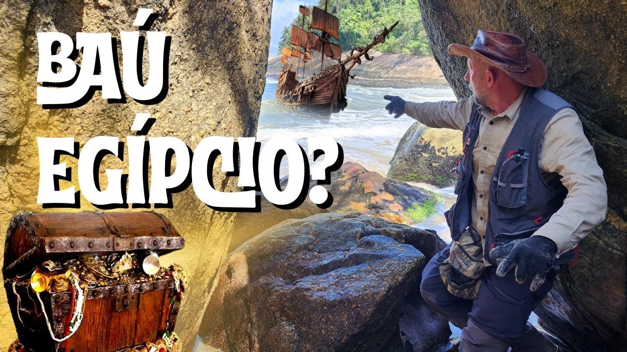 ACHAMOS UM BAÚ ANTIGO COM SÍMBOLOS DO EGITO ANTIGO