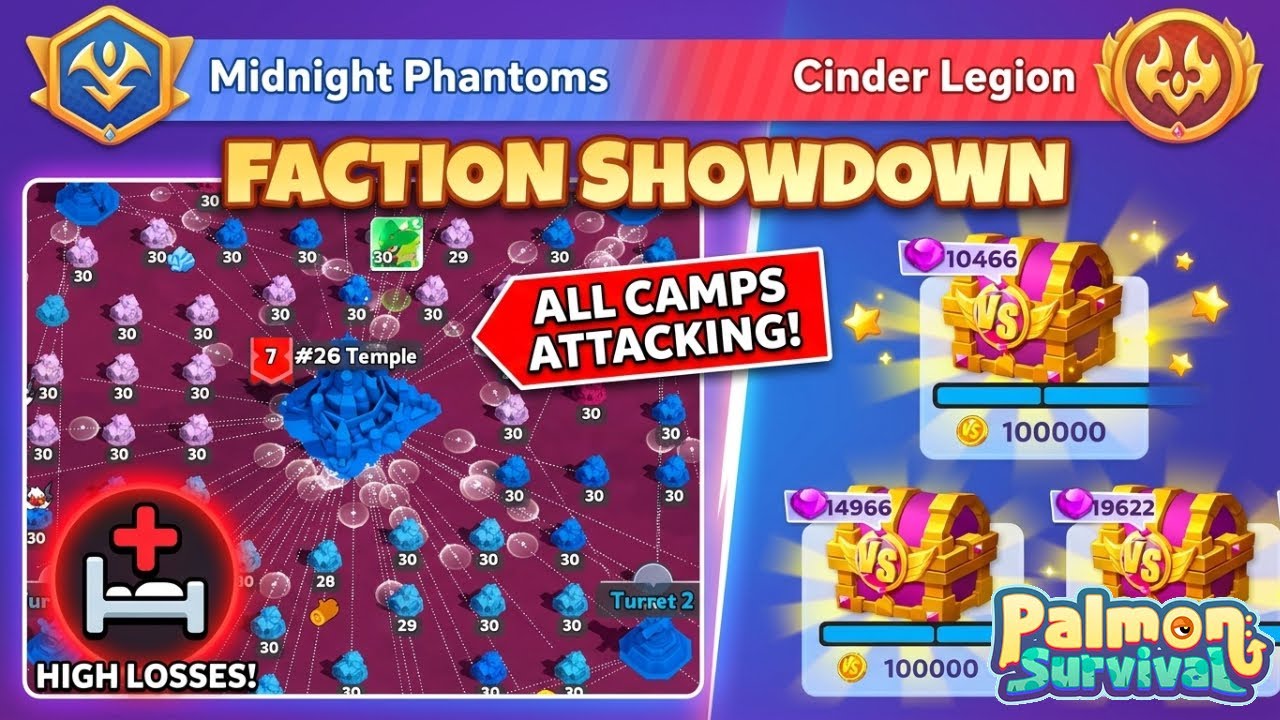 FACTION SHOWDOWN 🔥 (Palmon Survival)