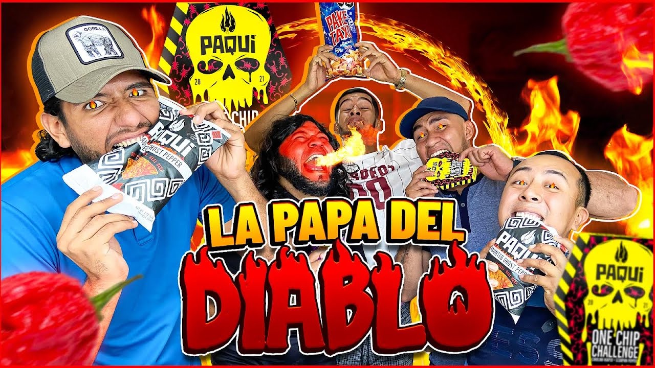 LA PAPITA MÁS PICOSA DEL MUNDO | ONE CHIP CHALLENGE 🥵😈🔥