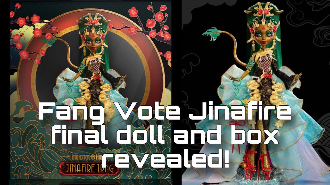 MONSTER HIGH NEWS! Fang Vote Jinafire doll final results revealed! Box revealed!