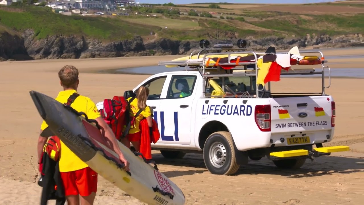 Rip Currents on Crantock Beach, United Kingdom