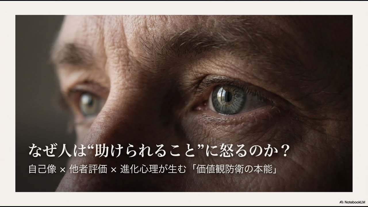 なぜ人は助けられると怒るのか