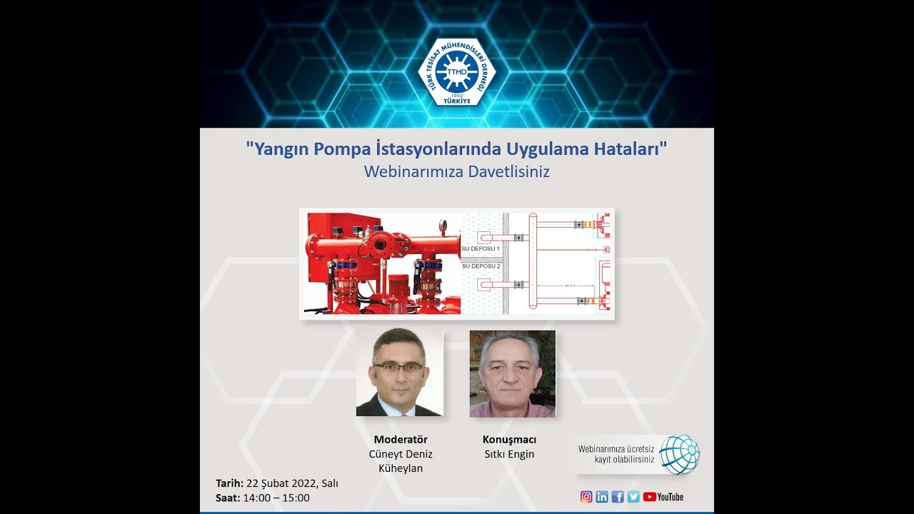 TTMD Webinar - Yangın Pompa İstasyonlarında Uygulama Hataları