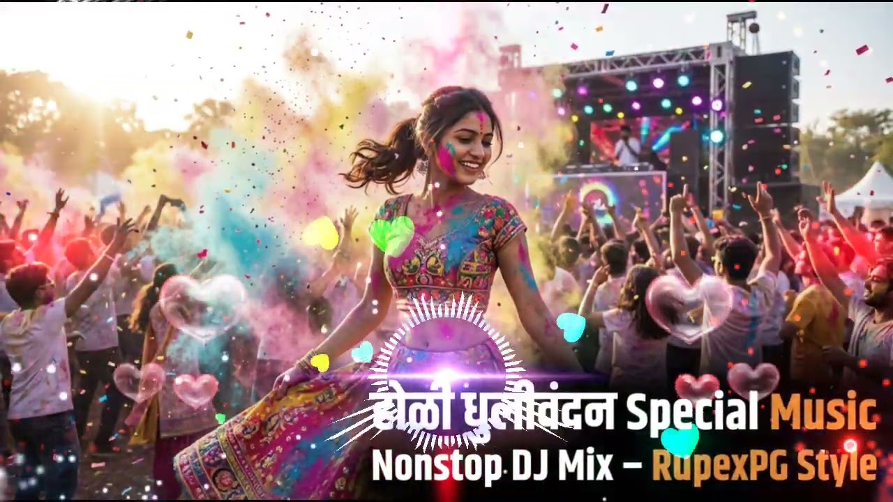 होळी धुलीवंदन Special Music 🔥 Nonstop DJ Mix 2026 | Holi Party Dance Mix | RupexPG Style