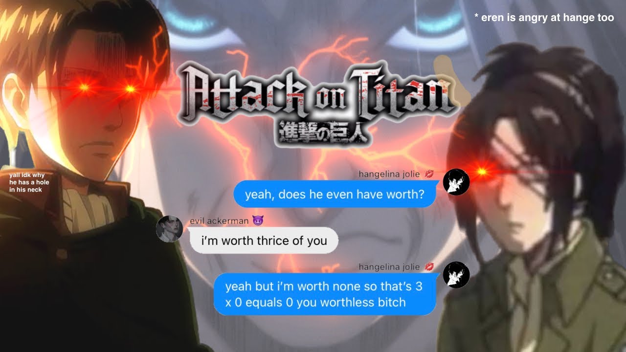 levi and hange are arguing and for WHAT exactly??? (eren is angry at them too)
