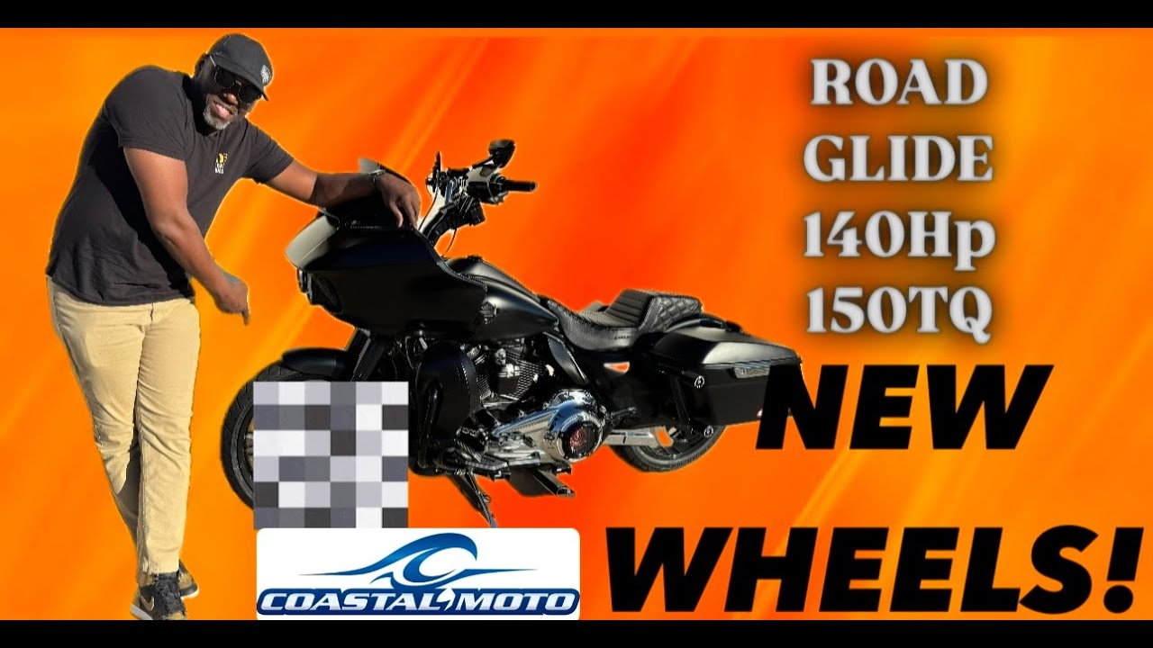 MARLIN 3D BLACK CUT WHEEL UPGRADE / COASTAL MOTO 21in Front & 18in Rear @coastalmoto8606