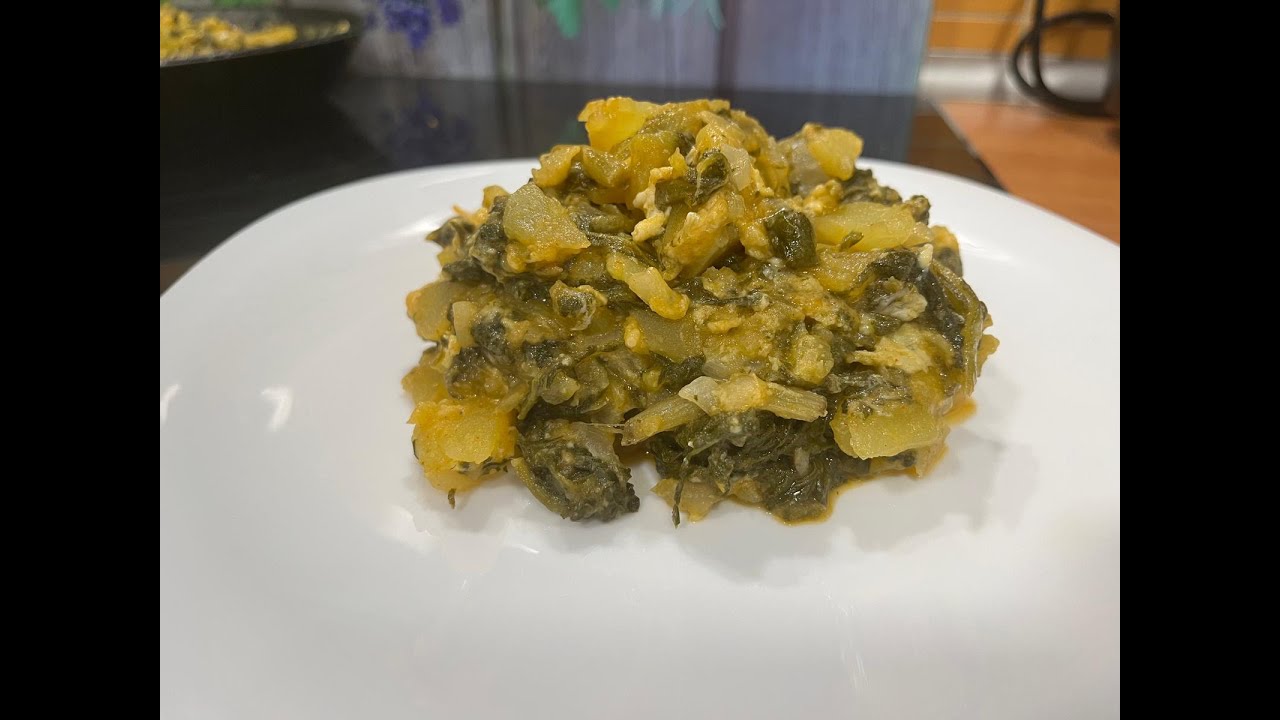 Acelgas con patatas y huevos
