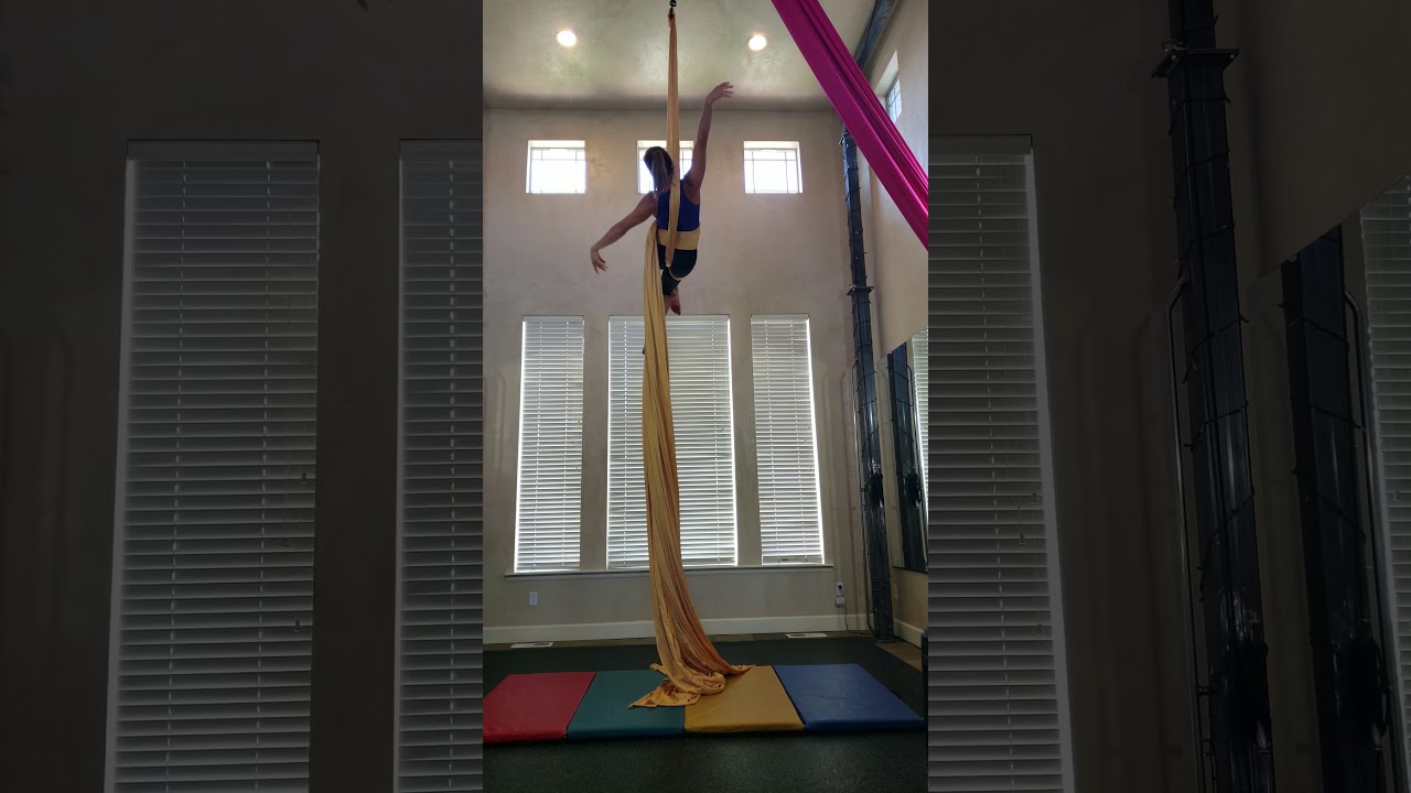 Aerial Silks Hip Key & Drops Sequence