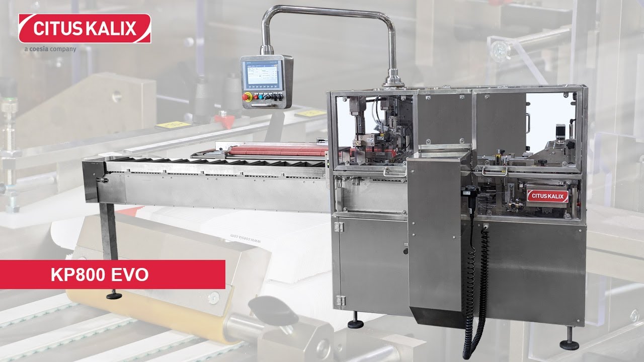KP800 EVO - FULLY ERGONOMIC AND FLEXIBLE CARTONER