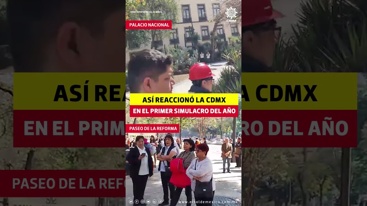 As&iacute; se vivi&oacute; el primer simulacro en la CDMX