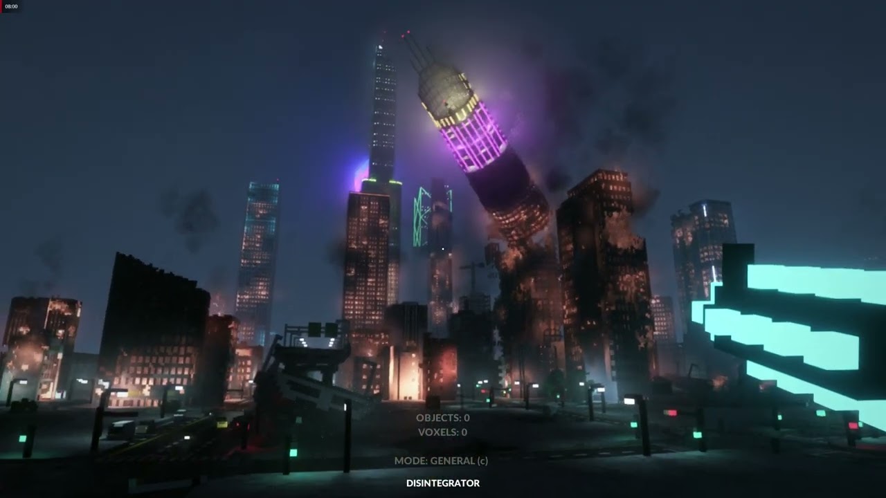 Teardown: Mod Showcase Cyberpunk City mini map (Alpha)