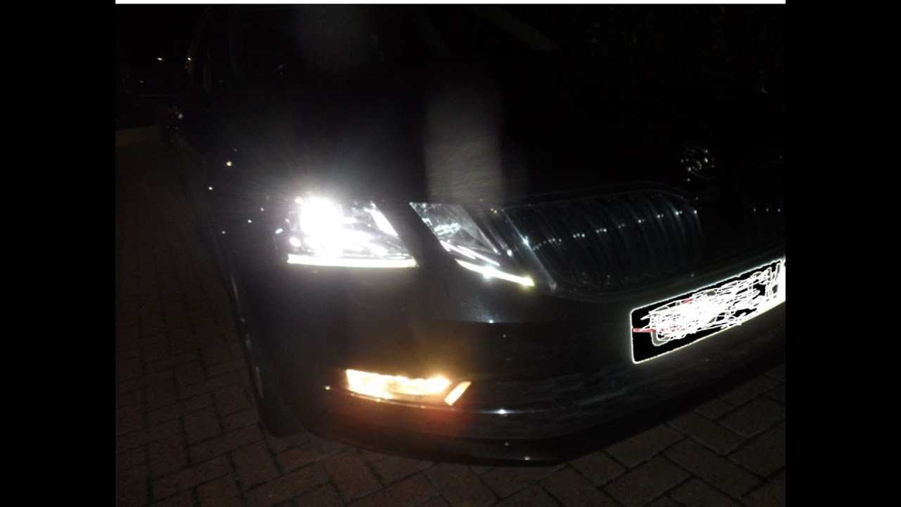 SKODA OCTAVIA MK3 1.4TSI 2017 UPGRADING STOCK FRONT FOG LIGHTS (H8/H11) TO LED  LIGHTS