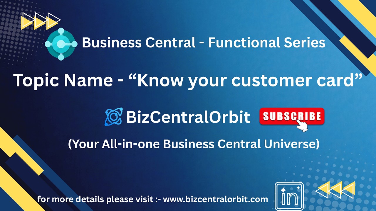 Customer Card - Business Central
