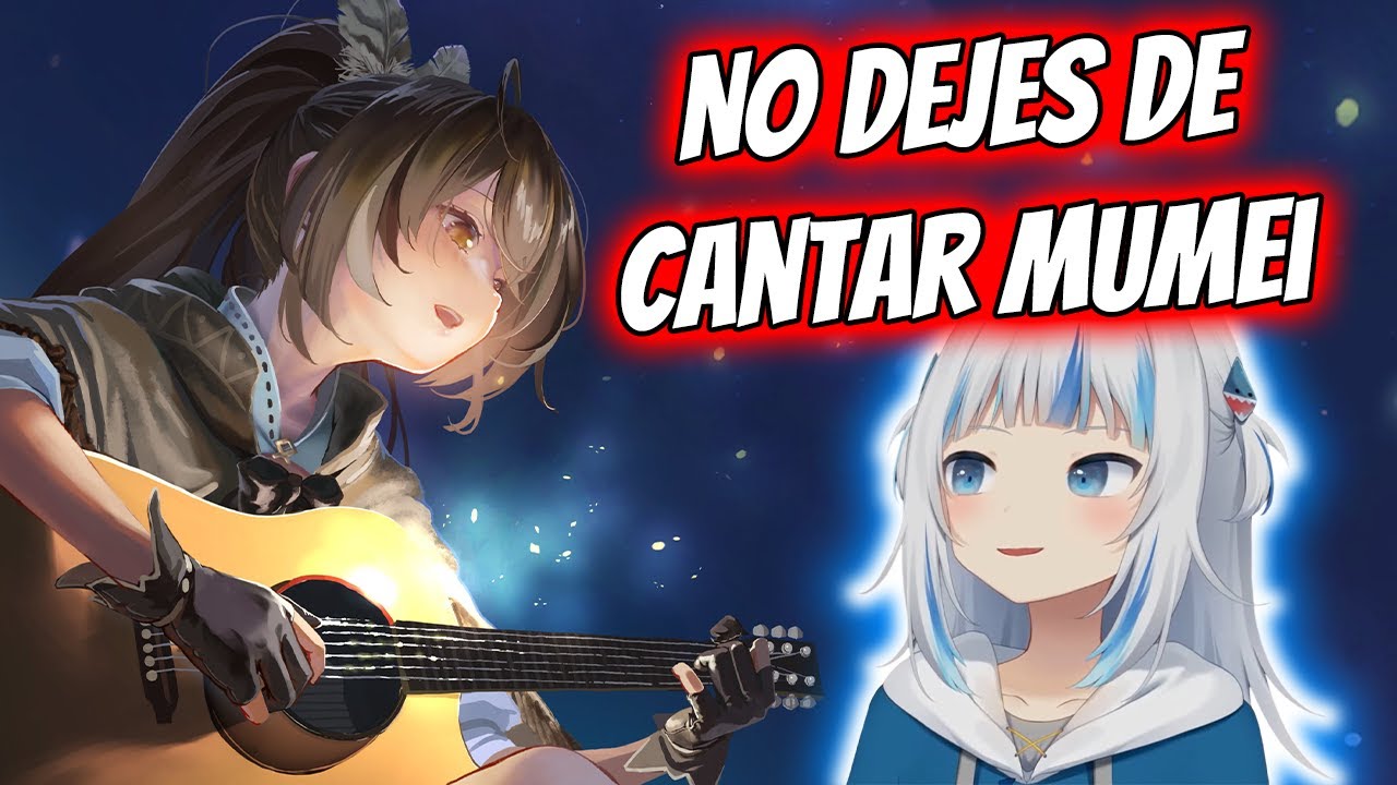 Gura se despide de Mumei y le dice que le gusta mucho su voz