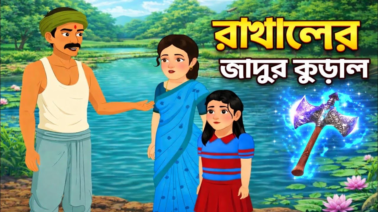 রাখালের জাদুর কুড়াল | moral story | moral story bangla | bangla cartoon
