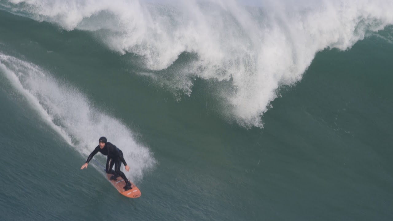 Catlins locals ride 5m monster waves
