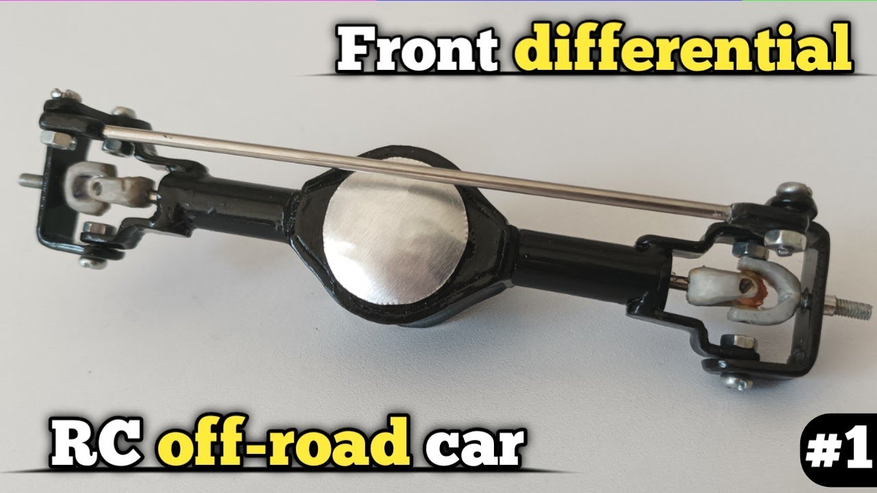 Front differential of RC off-road car // How to make a handmade rc off-road car