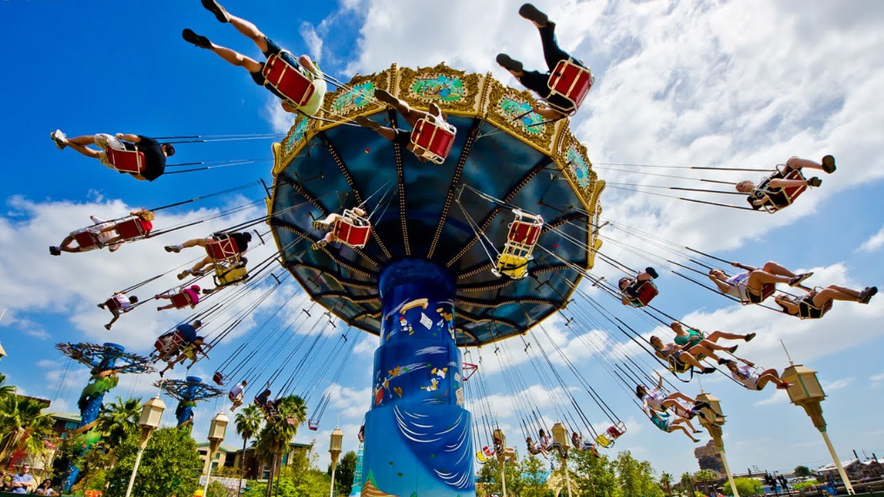 Silly Symphony Swings 2025 - Disney California Adventure Ride 4K