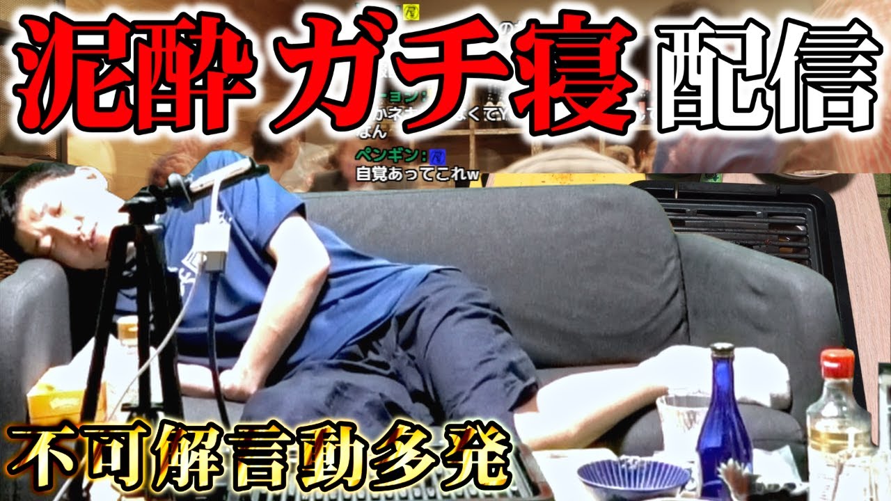 【事故】泥酔して1時間以上ガチ寝落ちした伝説の配信