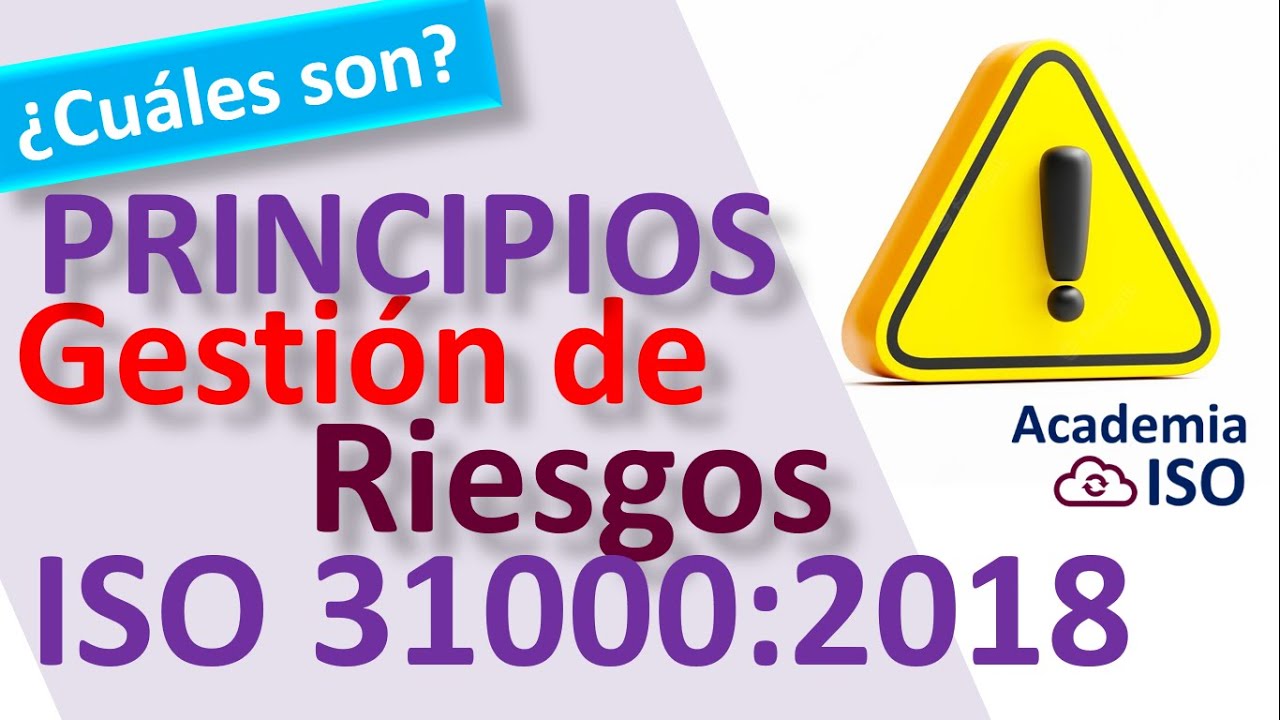 🚫 ISO 31000:2018 Principios de la Gestión del Riesgo