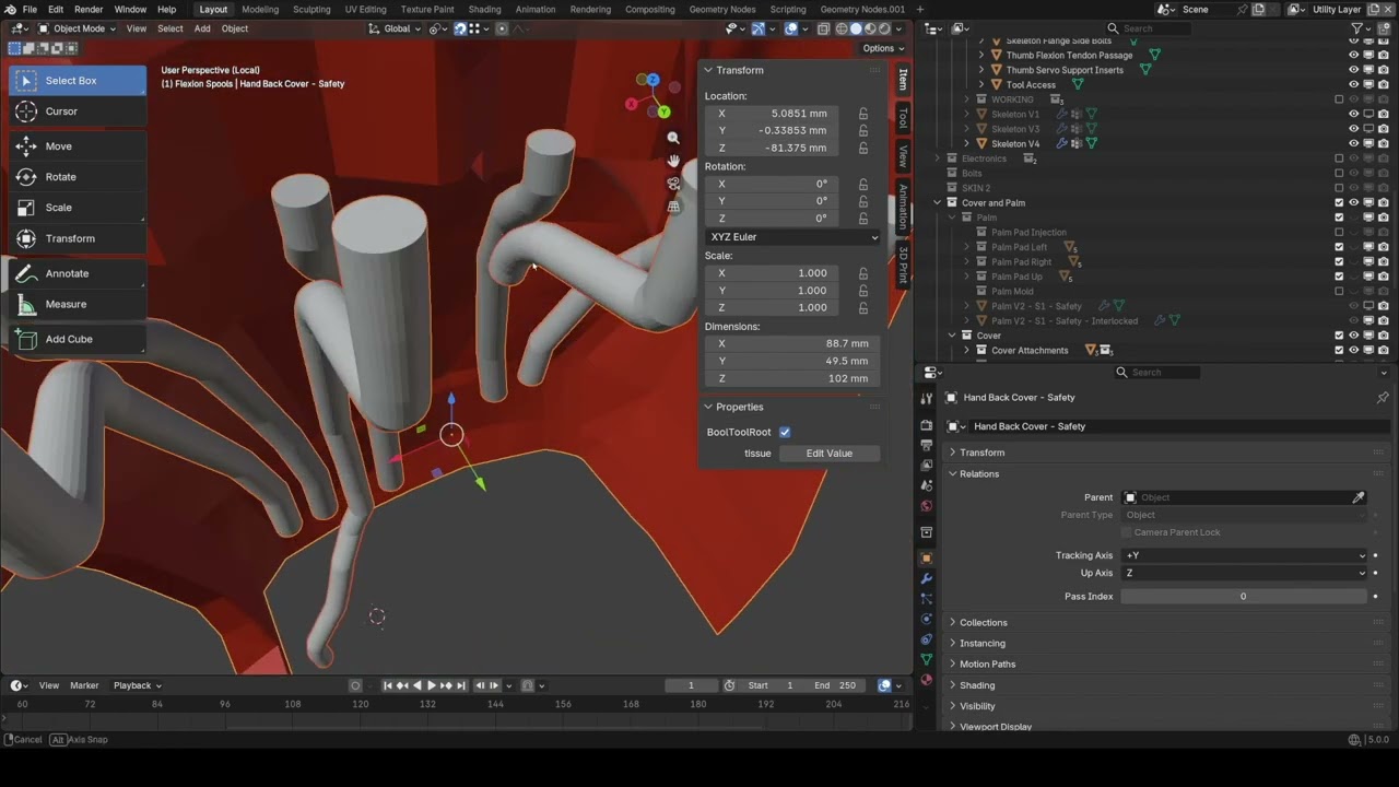 Upgrading Tendon Passages - The Yeah Hand