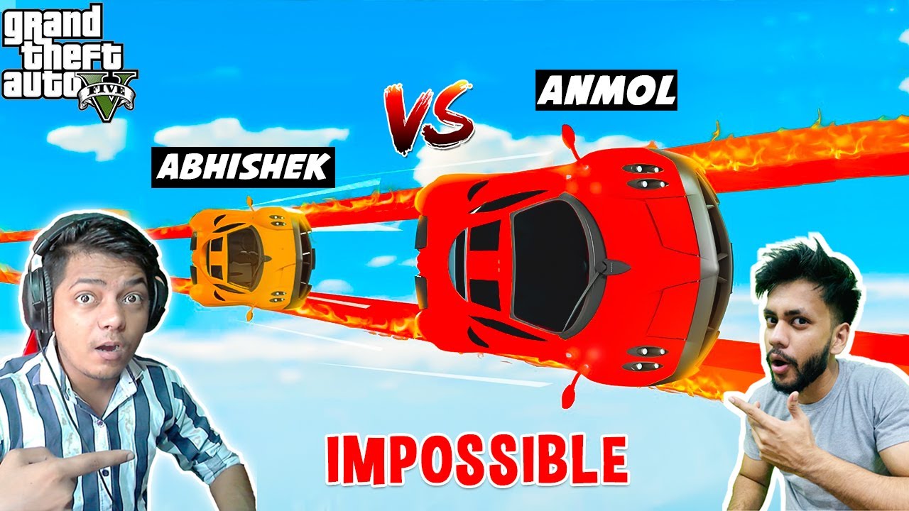 GTA 5 | 99.999% IMPOSSIBLE  FACE TO FACE RACE @AbhishekkzGaming Again Challenge Me