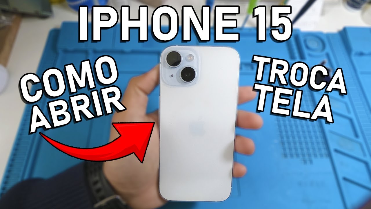 IPHONE 15 COMO ABRIR E TROCAR A TELA DO IPHONE 15! PASSO A PASSO COMPLETO!