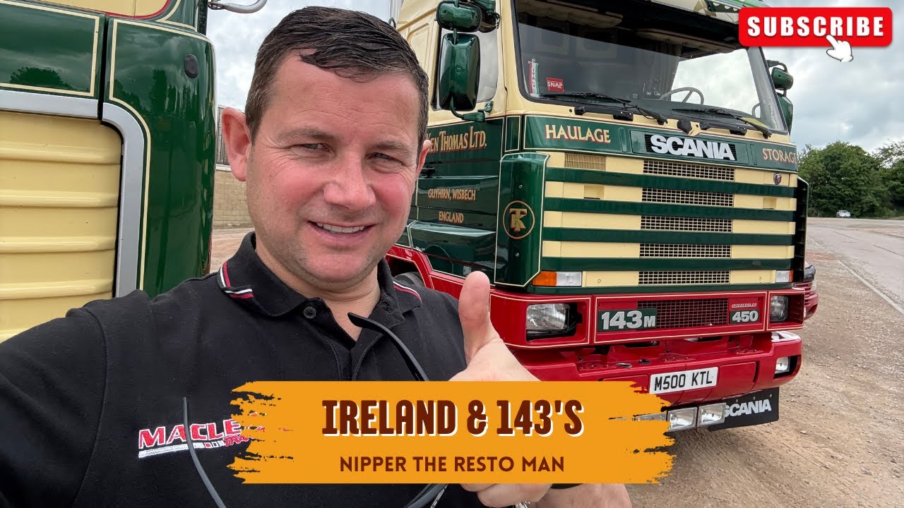 Running around Ireland looking at Scania 143’s & collecting parts!