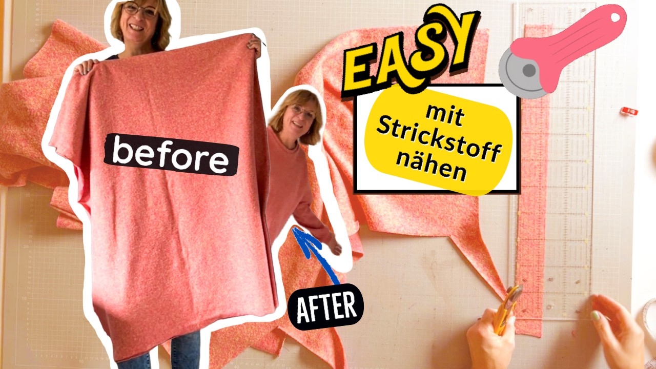 Das nähe ich aus Strickstoff für mich, DIY, easy mit Shirt ISY