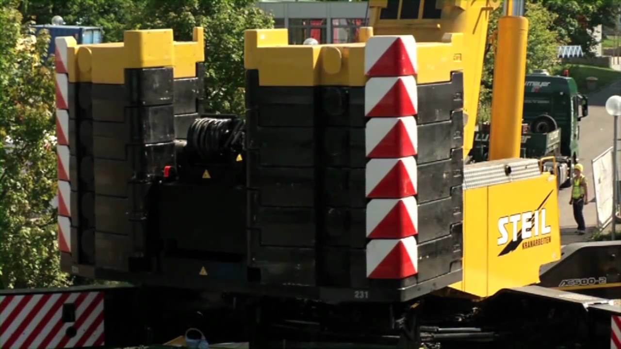 Steil Kranarbeiten - Modulraumbau Uni Trier