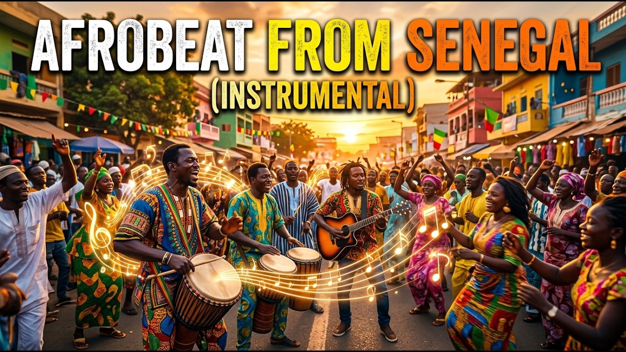 Senegal Street Party 🇸🇳 | Afrobeat Instrumental (Talking Drum & Marimba Groove)