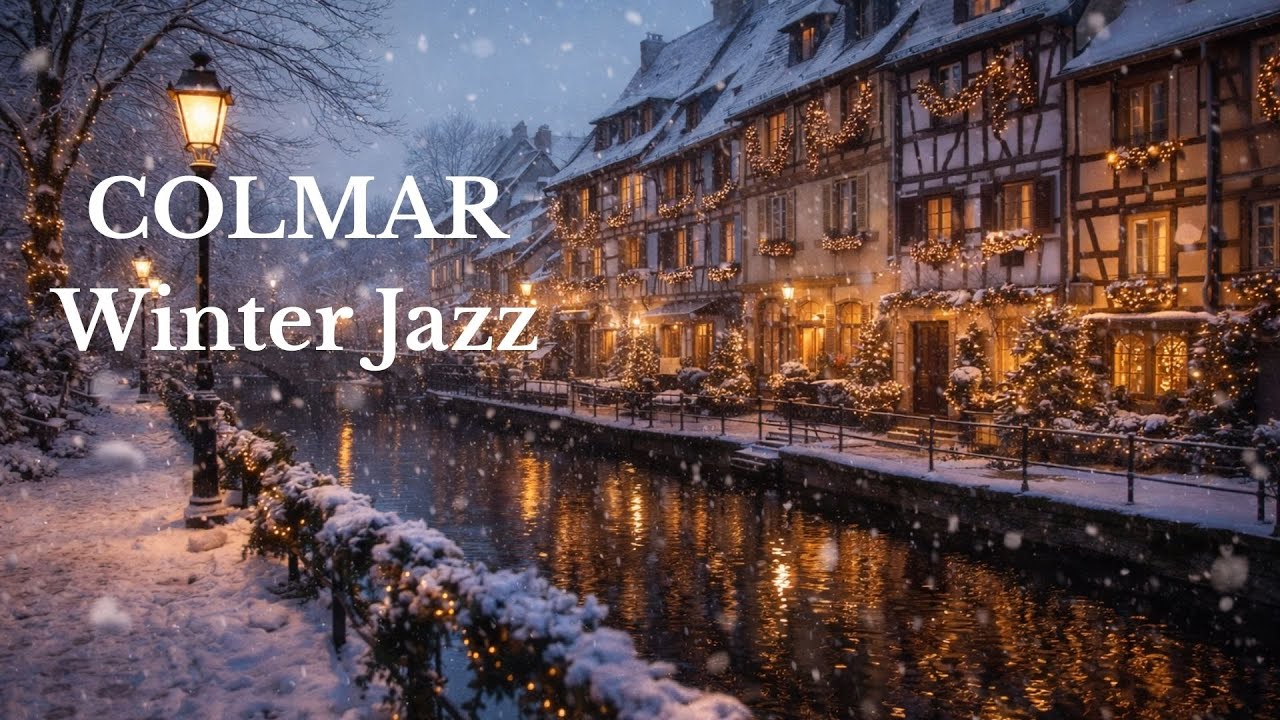 January Winter Jazz in Colmar | Cozy Cafe Ambience for Reading & Focus