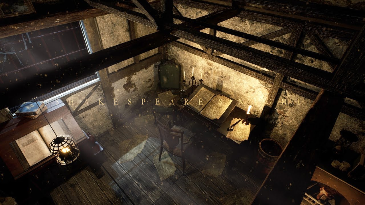 Shakespeare's Writing room at midnight📜 [Immersive Ambience Experience]