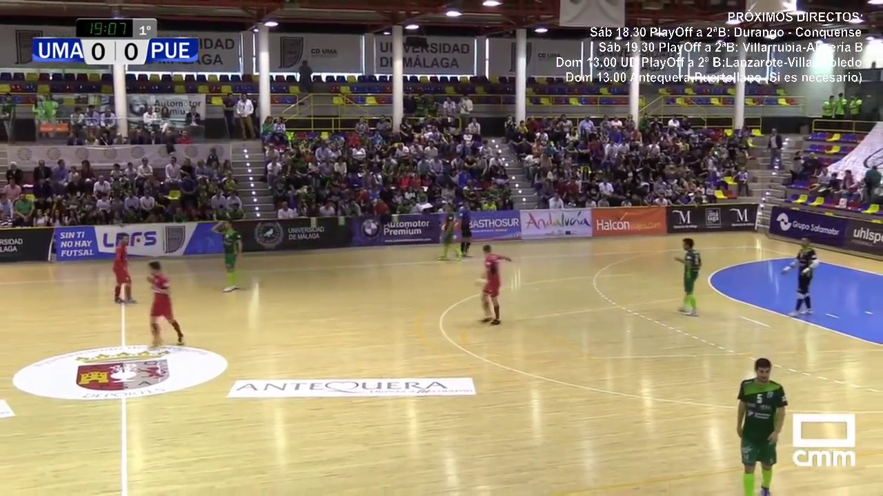 DIRECTO: Fútbol Sala: UMA Antequera - FSD Puertollano. PlayOff Ascenso. Castilla - La Mancha Media.