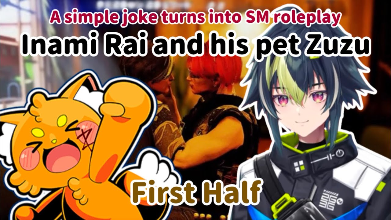 [Eng Sub] Inami Rai and his pet Zuzu, First Half | GTAV MADTOWN β - Nijisanji