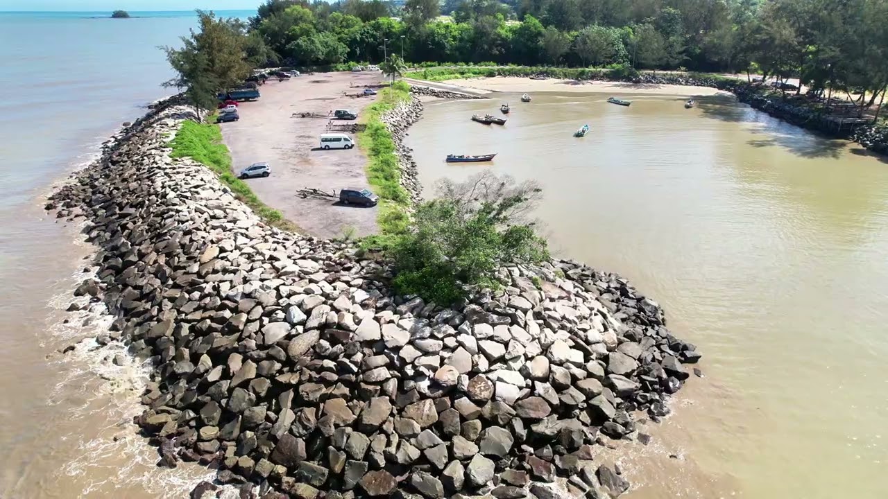 Jerudong Beach Cinematic Drone Footage