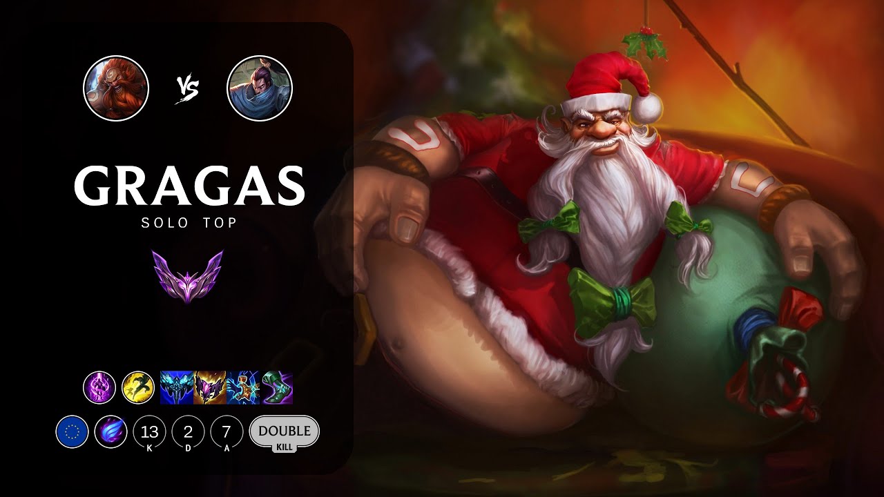 Gragas Top vs Yasuo - EUW Master Patch 13.24