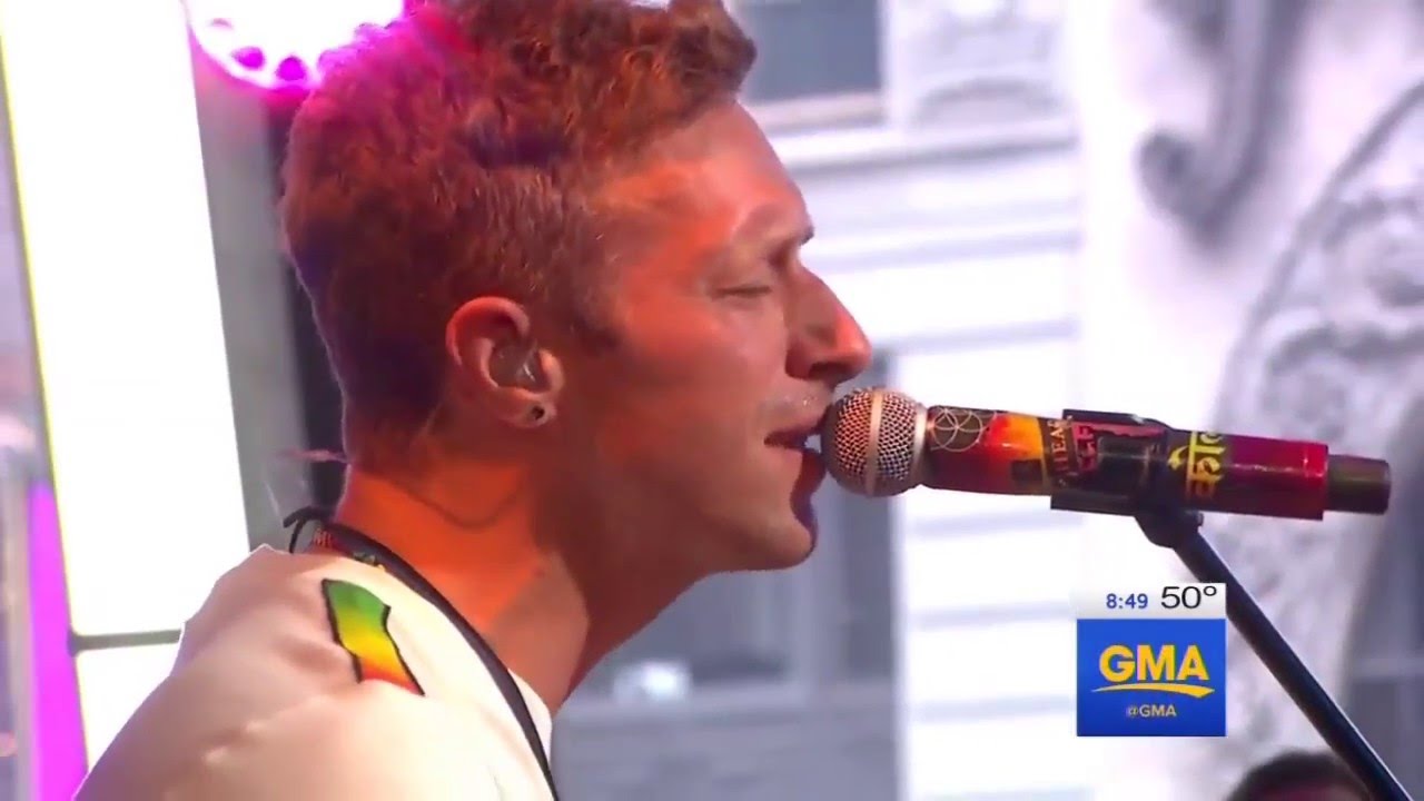 Coldplay - Up & Up  Performs on 'GMA' - ABC News 2016