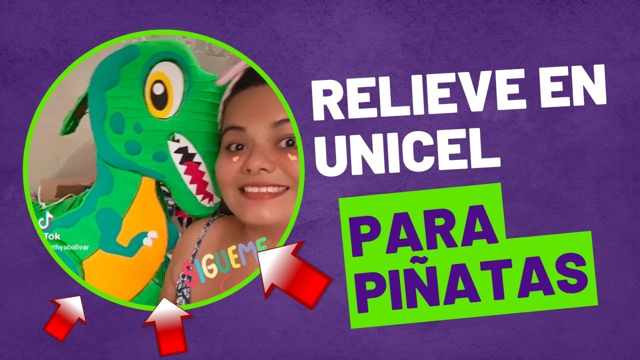 Relieve en unicel para piñatas #piñatas #relieve