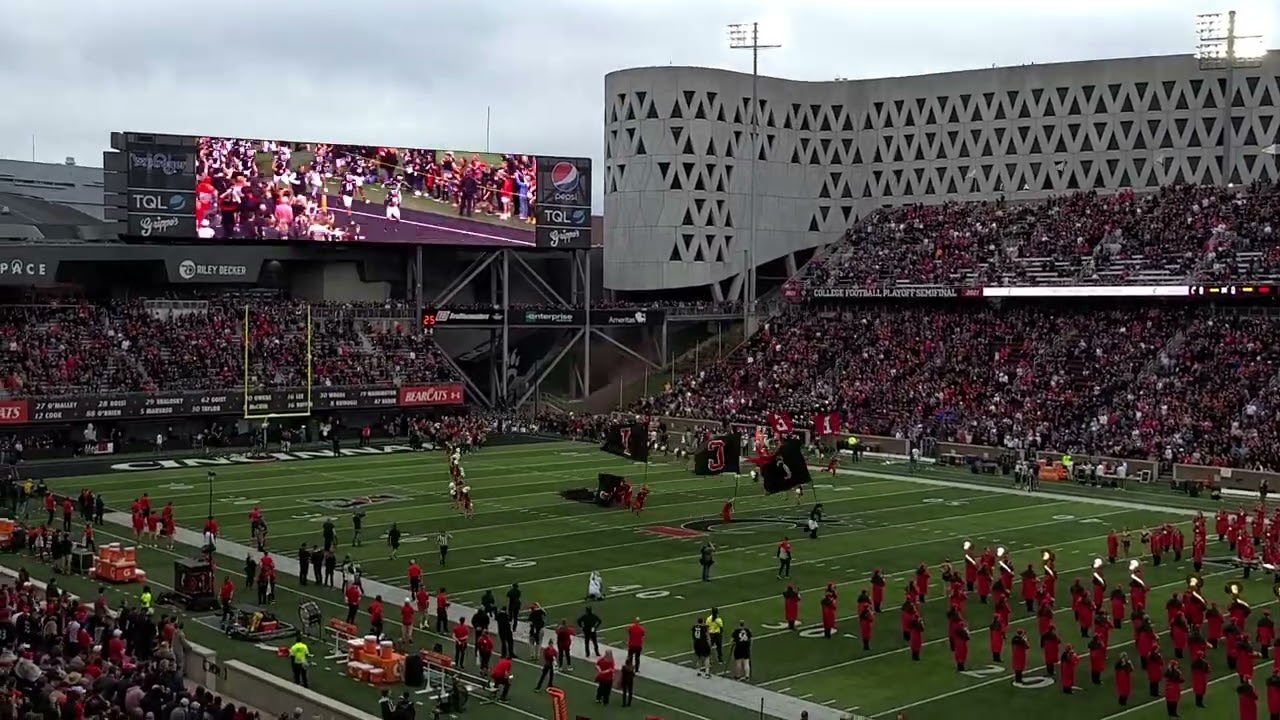 Cincinnati Bearcats entrance into Nippert Stadium 11-5-2022 Awesome