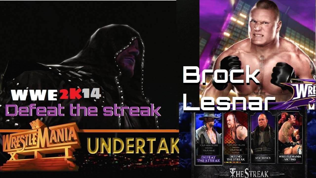 WWE 2K14 | Brock Lesnar vs. The Undertaker | Defeat the streak
